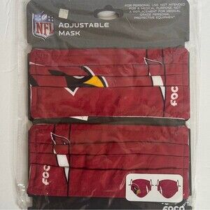 FOCO NFL Arizona Cardinals Adjustable Mask 2 pack